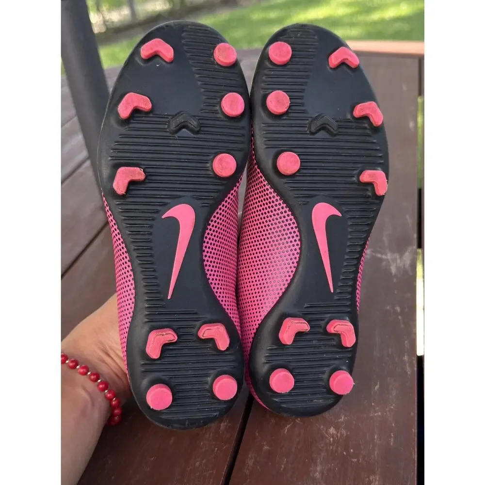 Nike Jr Bravata II FG Youth Soccer Cleats Pink Black 844442-600 Size 2Y